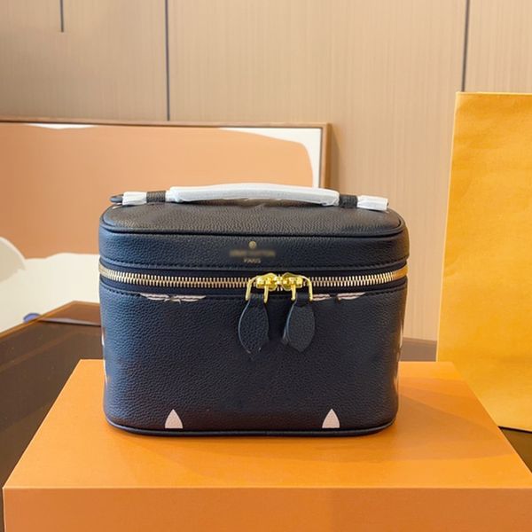 

designers classic vanity hard box shoulder bags handbags france brand old flower genuine leather embossing crossbody bag luxury designer wom