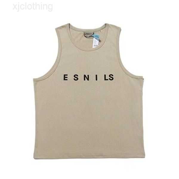 

designer fog high-quality men's t-shirts sleeveless vest fashion pure cotton fitness running sports summer loose 1p902, White;black