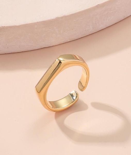 

european and american simple open ring women039s allmatch index finger ring adjustable design6537168, Silver