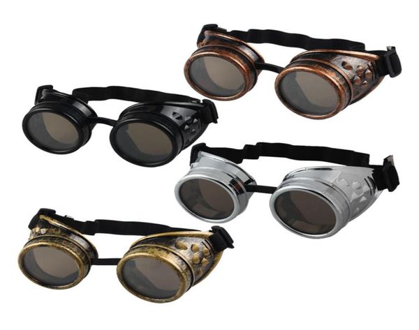 

whole vintage victorian style steampunk goggles welding punk glasses cosplay glasses sunglasses men women039s ey5571281, White;black