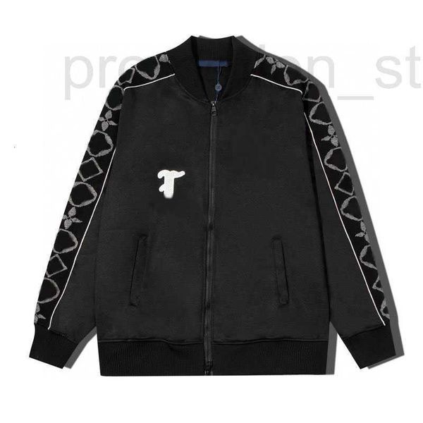 

men's jackets designer luxury clothing reflective tape jacquard clothes letter windbreaker outwear coat classic print patchwork sportwe, Black;brown