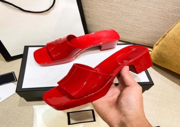 

classic women039s slipper high heeled sandals coarse fruit colors suede woman heel shoes heel slippers sandals3530337, Black