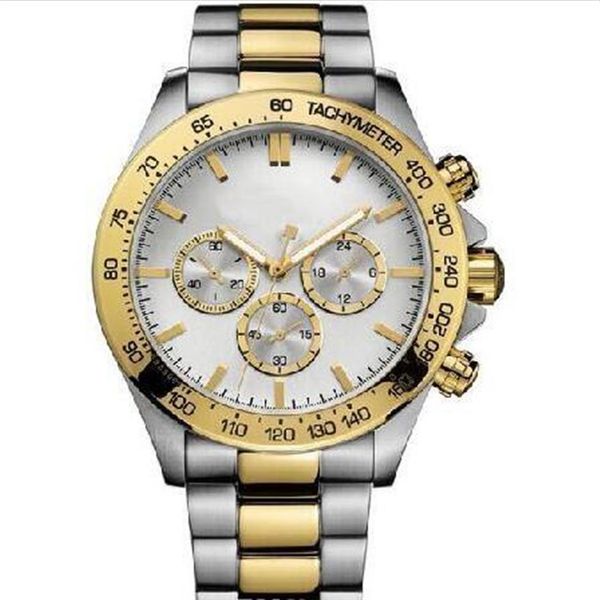 

fashion quartz chronograph men's watch 1512960 mens two tone chronograph watch - 2 year warranty box305w, Slivery;brown