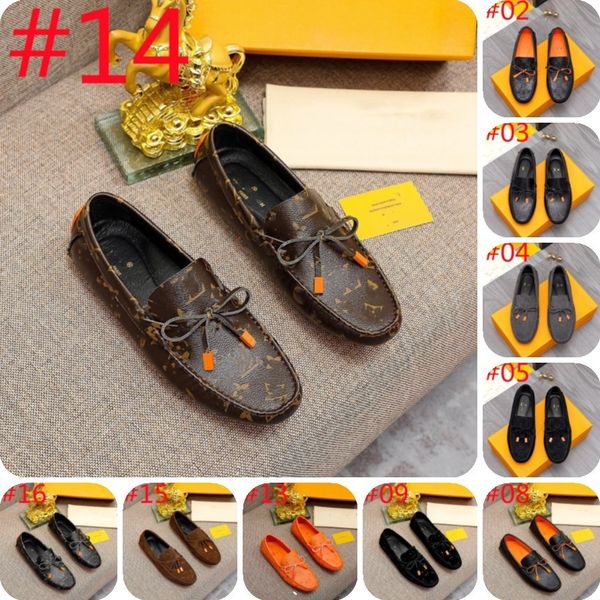 

21model luxurys brand men dress shoes 2023 leather mens designer loafers moccasins breathable slip on black driving shoes plus size 38-46