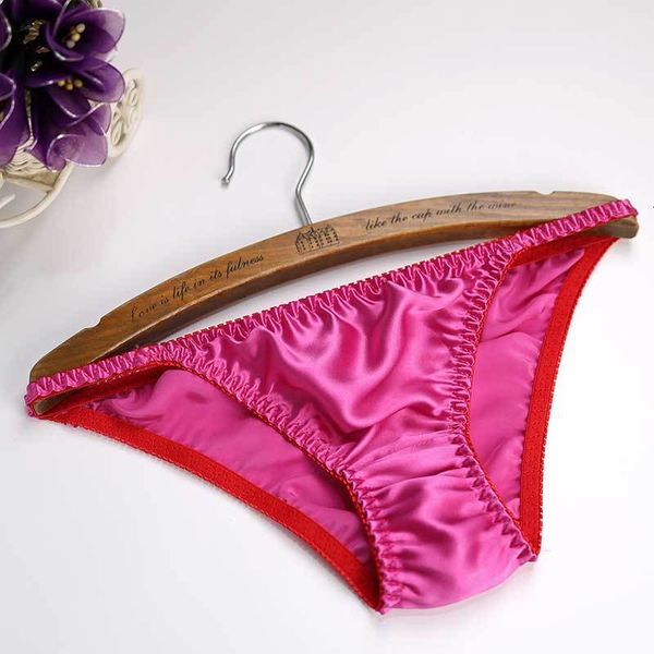 

women's panties 3pcs/lot underwear 100% mulberry silk low waist briefs pure silk women's underwear t pants breathable silky moistu, Black;pink