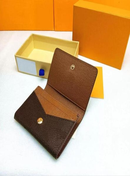 

enveloppe carte de visite holder designer fashion men coin business credit card ticket holder key case luxury pocket organizer wal5256177, Brown;gray