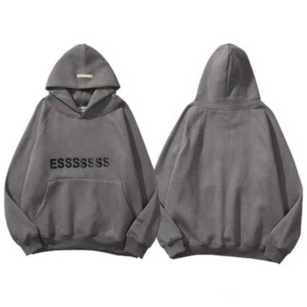 

classics luxury men's tracksuits essss ential sweatshirts letter hoodies men women sportswear hooded pant coat sweater pullover couple, Black