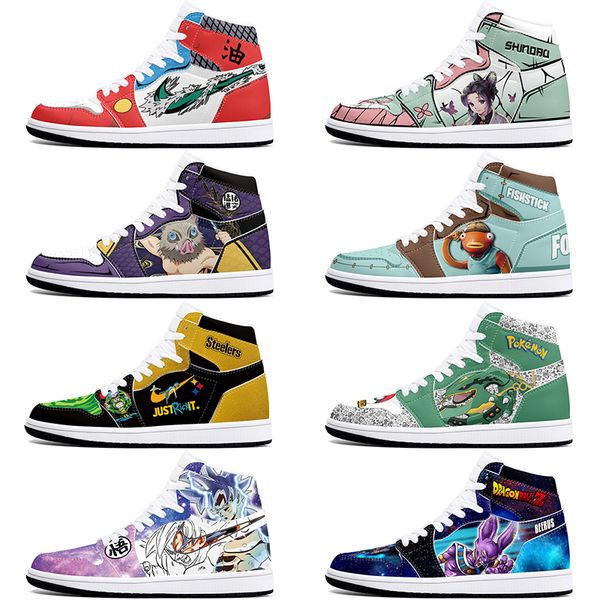 

DIY classics customized basketball shoes 1s sports outdoor for men women antiskid anime comfortable Versatile figure sneakers 36-48 502014