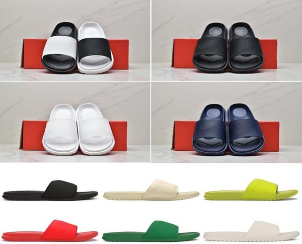 

shoes slippers benassi slides jdi tanjun sliders yellow green black white men women sandals platform sneakers summer beach slide slipper5148