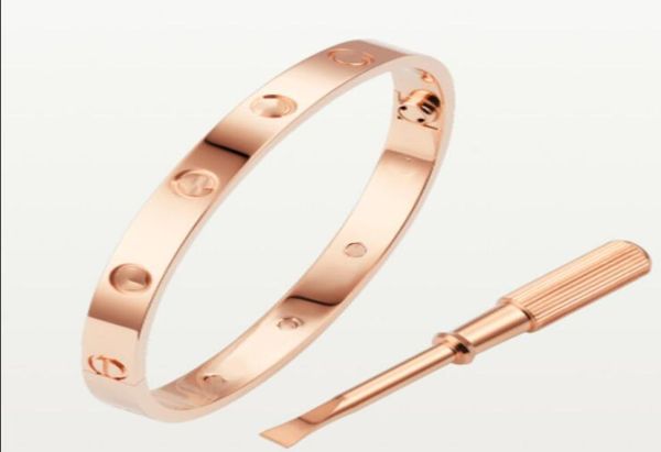 

screw bracelet designer bracelets luxury jewelry women bangle classic titanium steel alloy goldplated craft colors goldsilverro4356171, Golden;silver