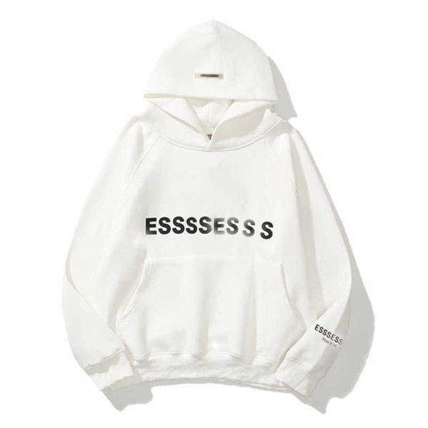 

men's luxury fashion sweatshirts esss entials tracksuits letter hoodies men women sportswear hooded pant coat sweater pullover couple, Gray