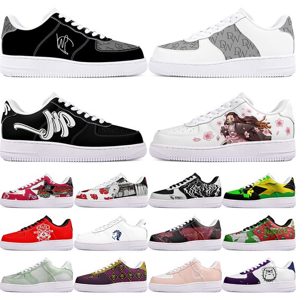 

DIY shoes winter comfortable autumn mens Leisure shoes one for men women platform precious sneakers Classic cartoon graffiti trainers comfortable sports 1310