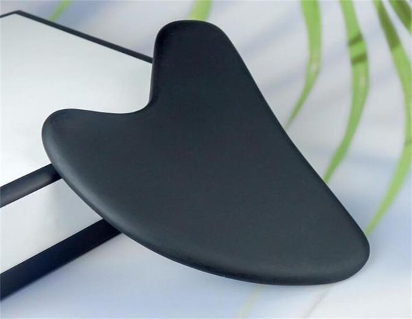 

whole gua sha facial body massage tools heart bian stone 3d guasha scraping tool black2048094