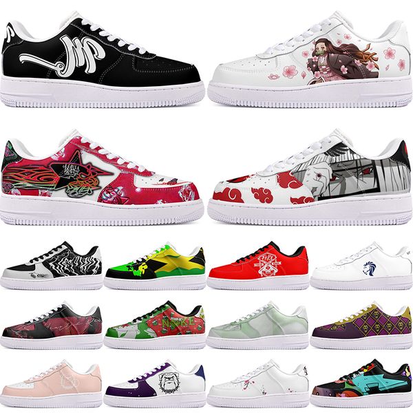 

DIY shoes winter comfortable autumn mens Leisure shoes one for men women platform precious sneakers Classic cartoon graffiti trainers comfortable sports 1658