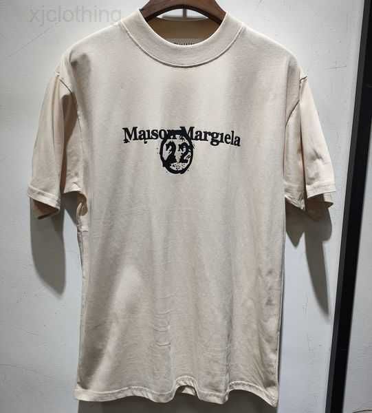 

maison men's t-shirts summer fashion margiela mens womens designers t shirts long sleeve luxurys letter cotton tshirts clothing polos, White;black
