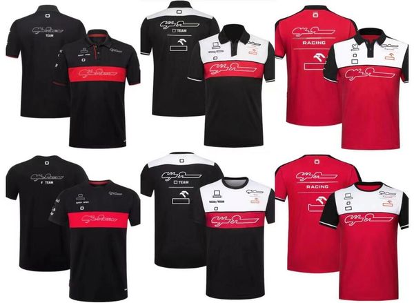 

2023 summer new f1 racing t-shirt team polo shirt with custom