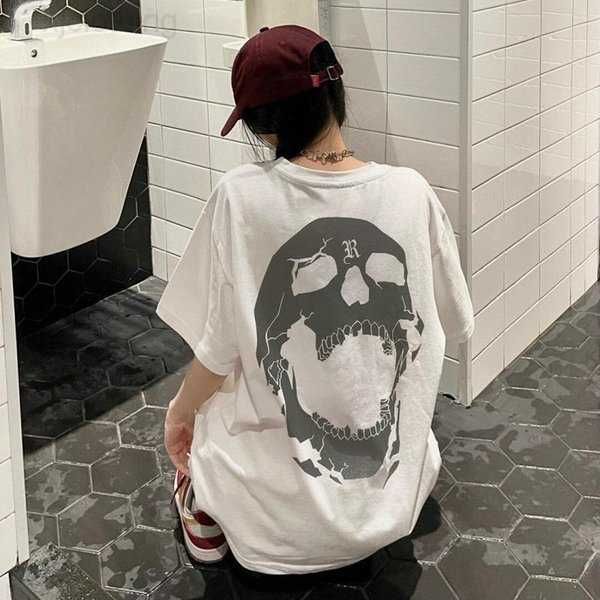 

men's t-shirts doberman oversized t-shirt for men and women high street fashion hip hop couple loose harajuku short sleeve teen y2kmen&, White;black