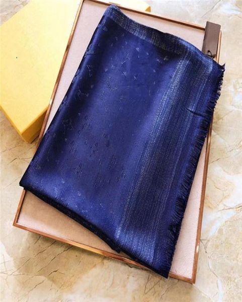 

brand designs scarf shawls shiny tinsel yarndyed fancy scarfs stylish scarves for men and women 18070cm8783015, Blue;gray