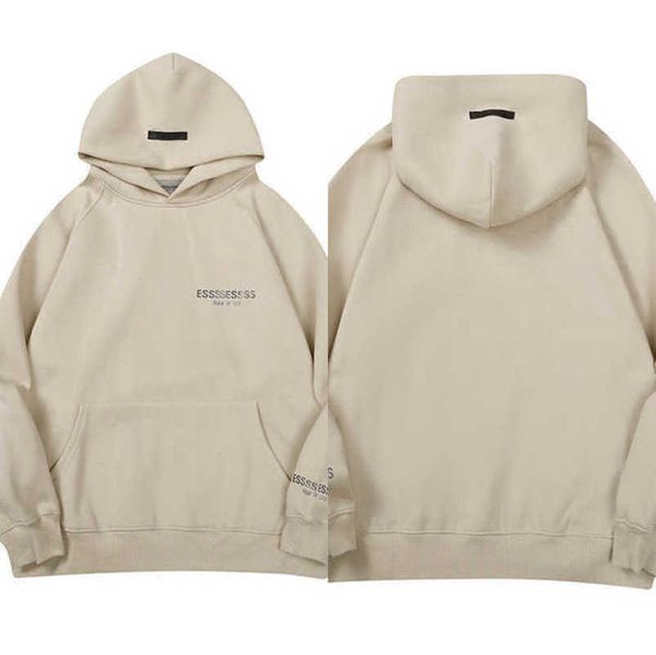 

luxury fashion men's sweatshirts esss ential tracksuits letter hoodies men women sportswear hooded pant coat sweater pullover couple h, Black
