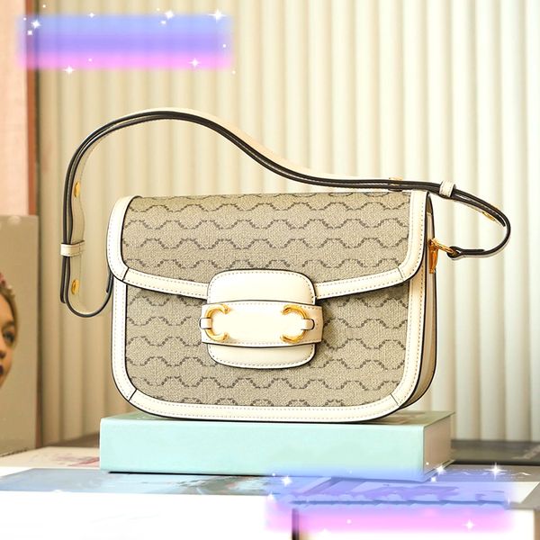 

2size 602204 horsebit 1955 fashion shoulder bag double g saddle designer tote handbag purse messenger bags luxury crossbody genuine leather