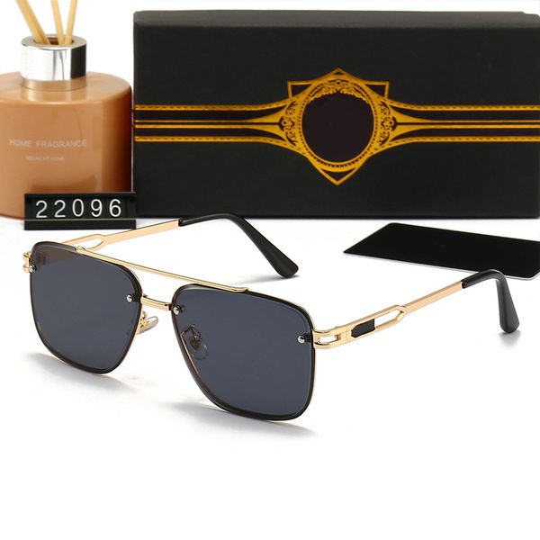 

dita eyeglass new fashion trend travel holiday men's and women's sunglasses casual sunglasses oval metal frame sunglasses 22096, White;black