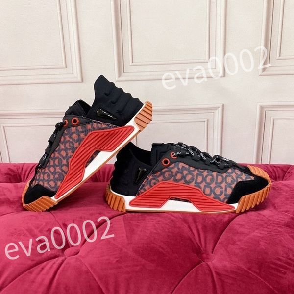 

2023 new luxury designer calfskin casual shoes reflective sneakers vintage leather trainers fashion platform leisure shoes lace-up tsneaker, Black