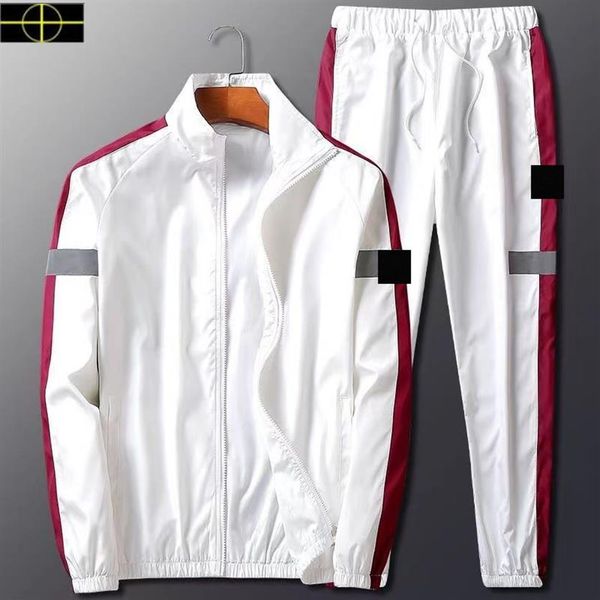 

plus size coat stone men's sweater island fashion brand men's sportswear suit sweater pants sportswear hooded sportswear243k, Black;brown