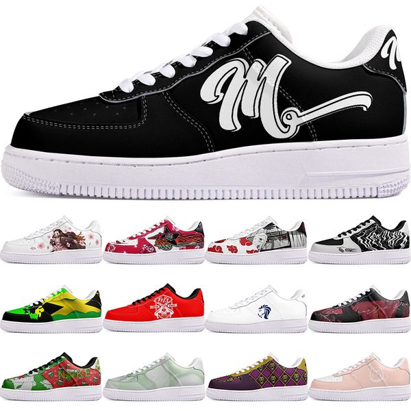 

DIY shoes winter comfortable autumn mens Leisure shoes one for men women platform lovely sneakers Classic cartoon graffiti trainers comfortable sports 2951