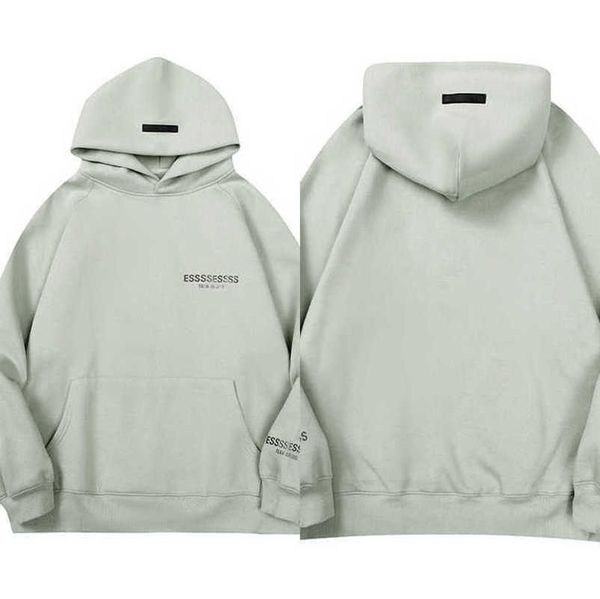 

men's classics luxury sweatshirts esss ential tracksuits letter hoodies men women sportswear hooded pant coat sweater pullover couple, Gray