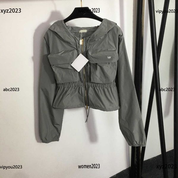 

fashion jackets womens high end zip hooded coat winter jackets designer cotton coat brand womens outwear, Black;brown