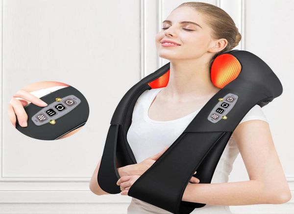 

home car electric massager u shape shiatsu cervical back and neck massager multifunctional infrared heated massage relax machine c2435138