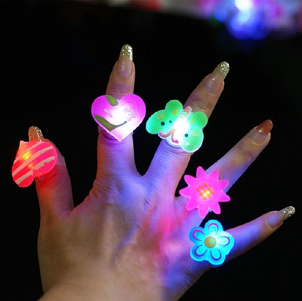 

twinkle rings x'max decorations children led light cartoon 50pcs/lot, Golden;silver