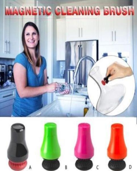 

magnetic spot scrubber glass bottle cleaner car window aquarium wall algae removal dualsided cleaning brushes car washer cca111902582871