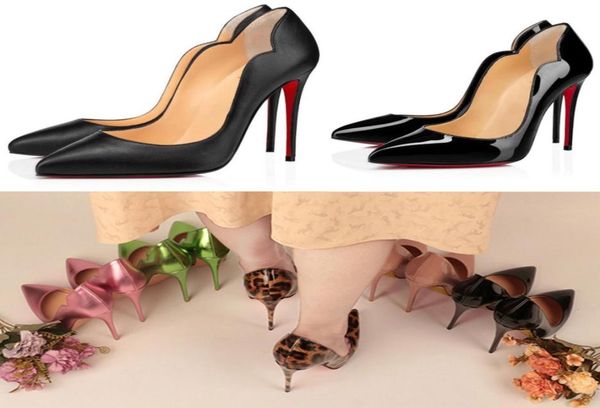 

womens pumps high heel shoes shallow pumps red stilettos bottoms shoes bright summer party wedding fashion drop shopping dail2360934, Black