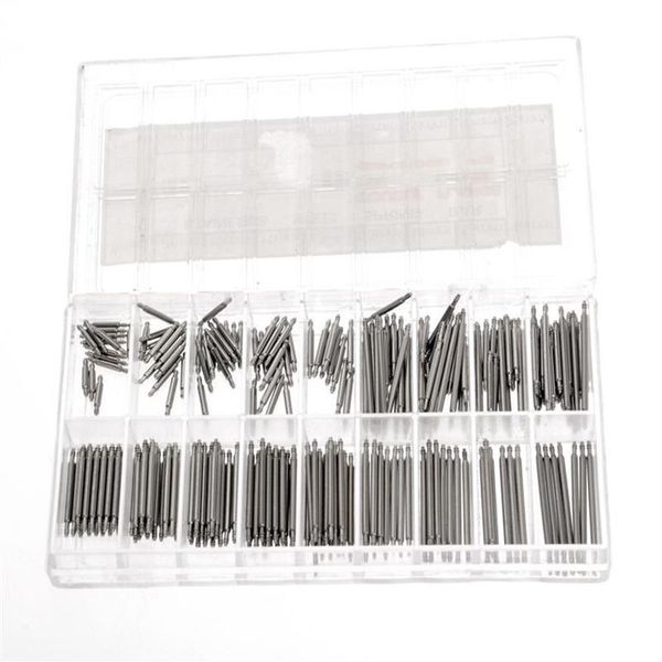 

repair tools & kits a box of 270pcs 8mm-25mm stainless steel watch strap band link spring bars tool silver252y