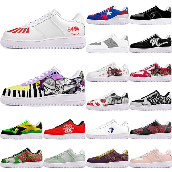 

DIY shoes winter comfortable autumn mens Leisure shoes one for men women platform precious sneakers Classic cartoon graffiti trainers comfortable sports 5822