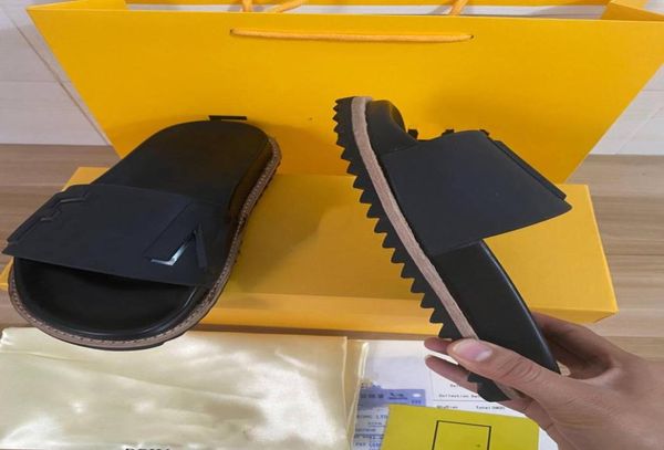 

2021 fashion designer women039s slippers men039s sandals casual home with box4252016, Black