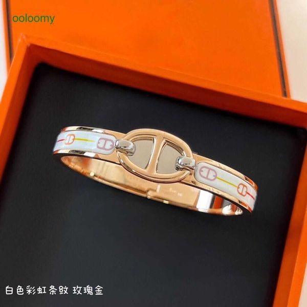 

hemres designer bracelet my home produces new fshionble simple advnced verstile design with strong sense of gender equlity pig nose enmel go, Black