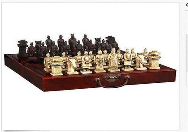 

whole chinese 32 pieces chess setboxxian terracota warrior30109129084
