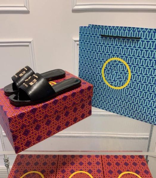 

eleanor slides designer women leather sandals hollowed out pattern rubber slippers summer fashion sandal5344489, Black