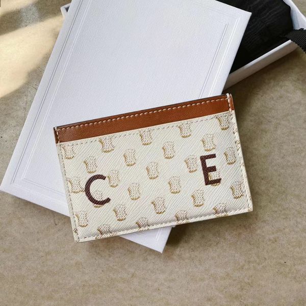 

womens original with box mens purse wallets passport holders sheepskin leather coin purses cardholder luxury fashion designer bag card holde, Brown;gray