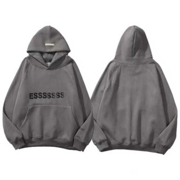 

luxury men's classics tracksuits essss entials sweatshirts letter hoodies men women sportswear hooded pant coat sweater pullover coupl, Gray