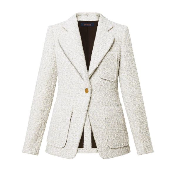 

pants 22fw women's new white suit jacket #wfmd6127