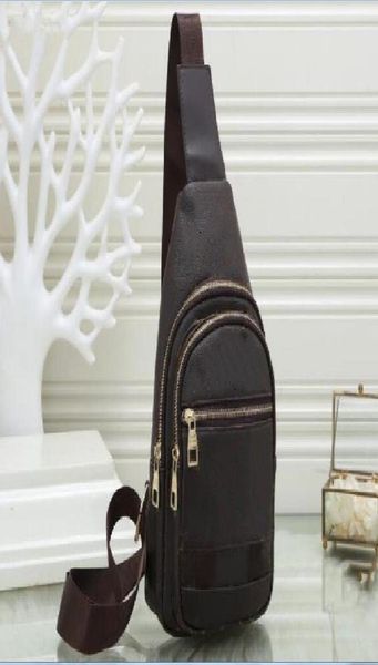 

brown flower handmade fashion men sling waist bag cross body messenger bags 4 colors outdoor women pack chest3994141