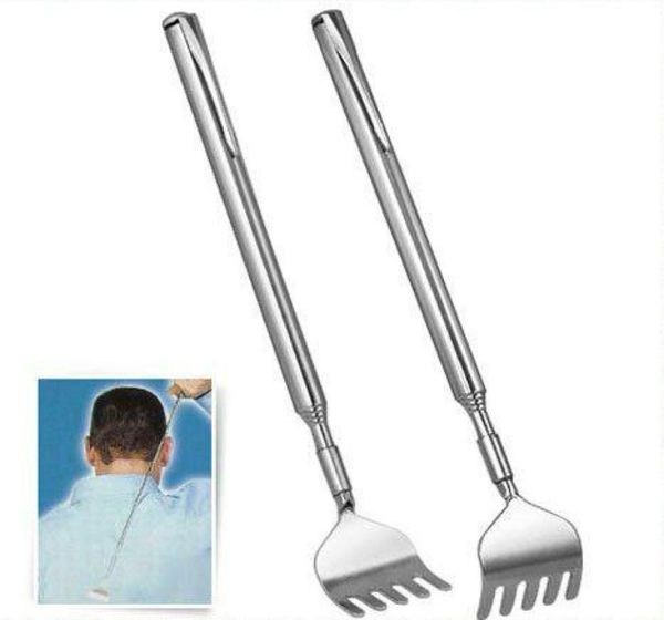 

practical handy stainless pen clip back scratcher telescopic pocket scratching massage kit kd19895740
