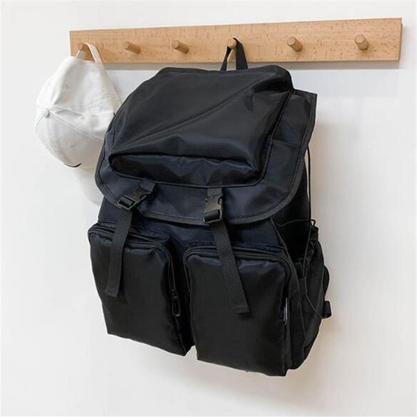 

backpack man travel bag large capacity plain student backpacks nylon waterproof2767