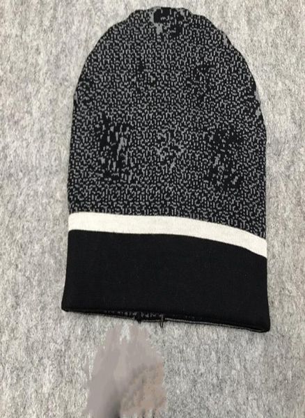 

2021 beanie women winter beanie mens hat casual knitted caps hats men sports cap black grey white yellow hight quality skull c6300843, Blue;gray