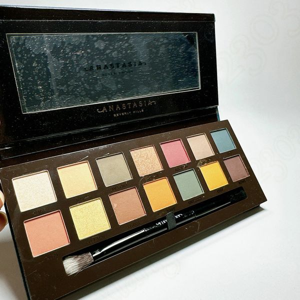 

anastasia 14 color stylish eye shadow palette sultry/prism/soft glam/carli bybel long-lasting matte&shimmery pressed eyeshadow pigmented pow