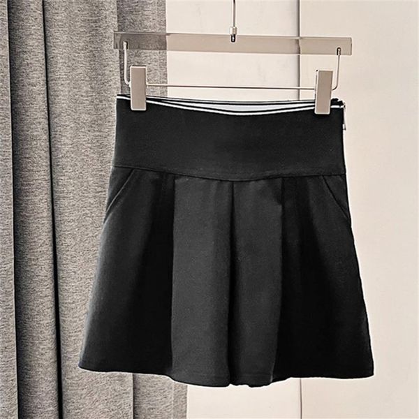 

designer womens shorts high rise short pants casual fashion wide leg shorts256v, Black