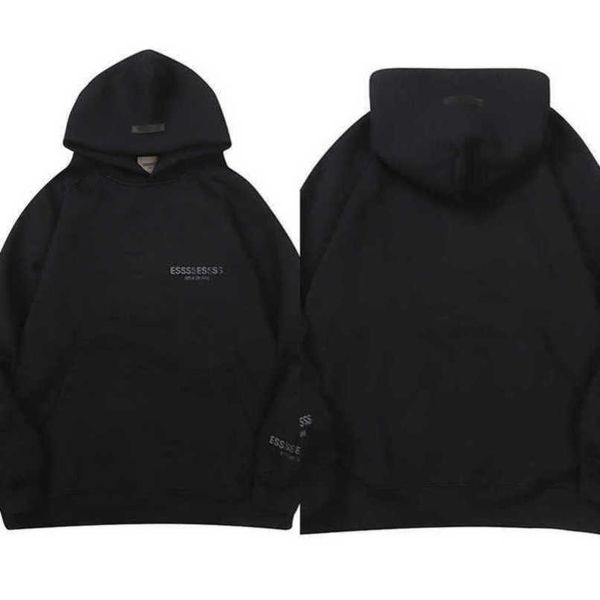 

luxury classics men's tracksuits essss ential sweatshirts letter hoodies men women sportswear hooded pant coat sweater pullover couple, Black